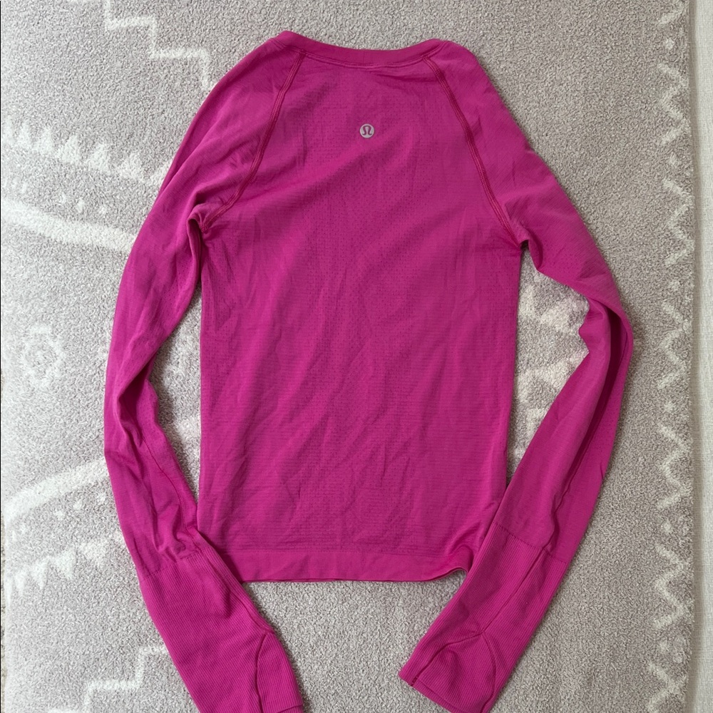 lululemon athletica Fuchsia Long Sleeve Tee